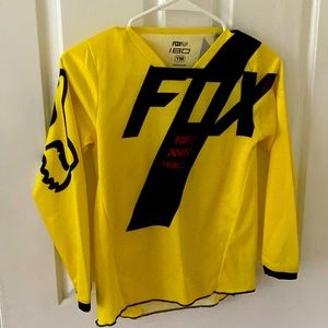 FOX brand racing shirt LONG Sleeve Yellow BOYS